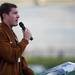 Peter Vanderkaay speaks at the AAU Junior Olympics Opening Ceremonies on Monday, July 29. Daniel Brenner I AnnArbor.com
